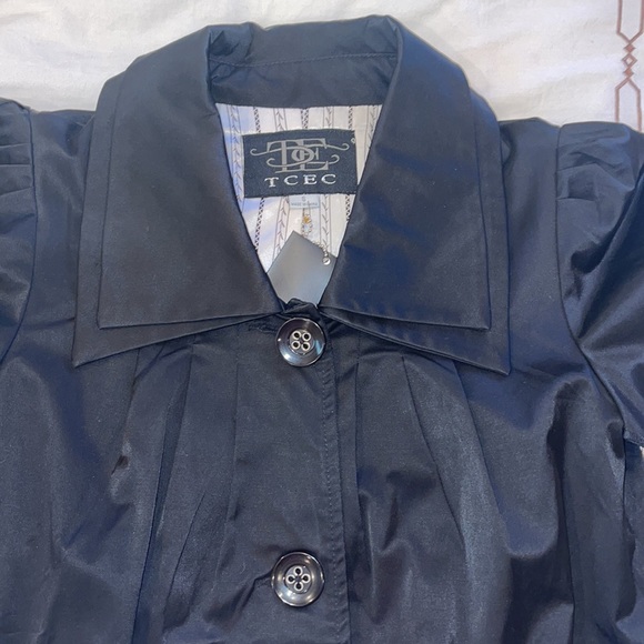 NWT TCEC Satin Knee Length Elbow Sleeve Jacket - Picture 9 of 10